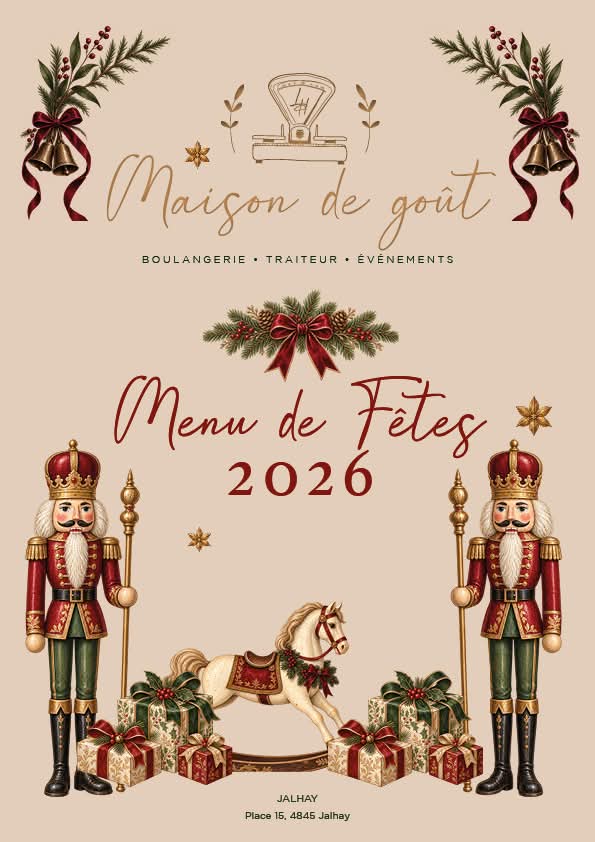 Couverture du Menu de Fêtes 2026
